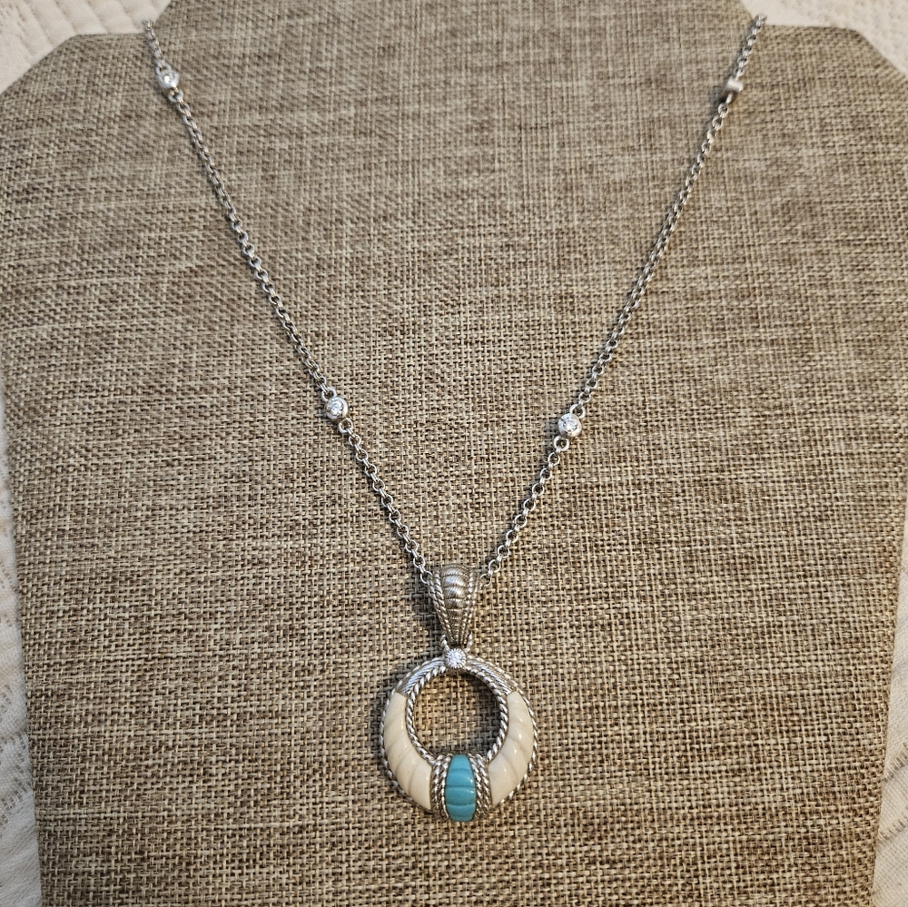 Judith Ripka Necklace And Pendant RARE
